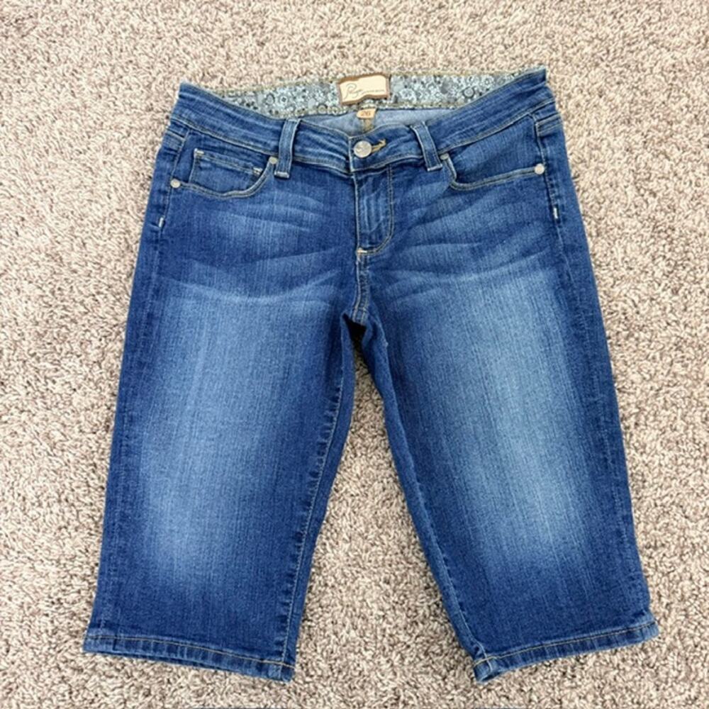Paige‎ Canyon Short Blue Jeans Bermuda Wash Out Classic Women's 26